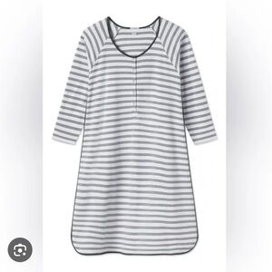 Lake Pajamas Pima Maternity Long Sleeve Nightgown